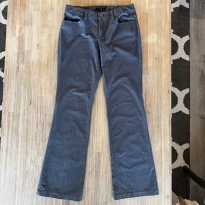 Banana Republic Ryan Fit Gray Flared Pants Size 4 Stretch Career Trouser
